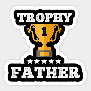 Trophy for the best father dad gift idea Sticker